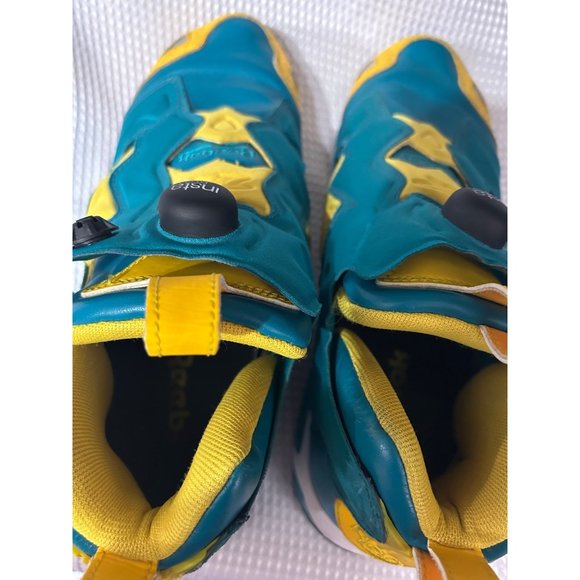 Reebok sneakers shoes sports athletic green blue rare  Fury main image 9